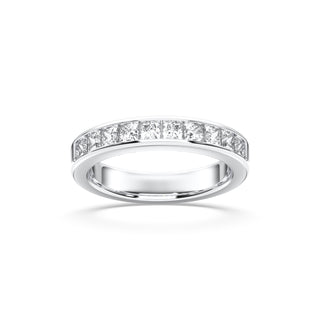 Princess Cut Channel-Set Diamond Band in 14K Yellow Gold -1.08 Cttw