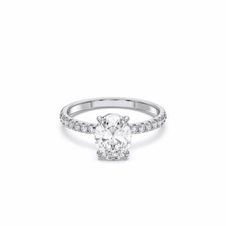 Blooming Brilliant Pave Solitaire