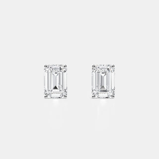 Fancy_Prong_Set_Emerald_Lab_Grown_Diamond_Studs_in_14k_White_and_Yellow_Gold