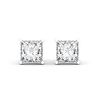 Fancy_Prong_Set_Princess Shaped_Lab_Grown_Diamond_Studs_in_14k_White_and_Yellow_Gold