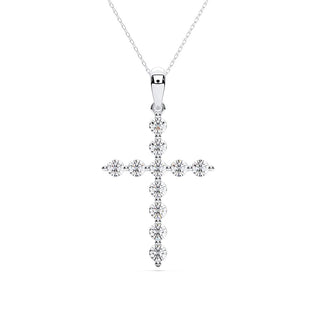 Diamond Cross Set in 14K Yellow Gold - 1.08 Cttw.