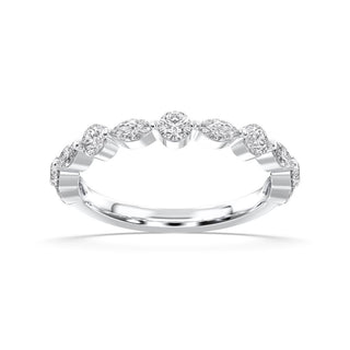 Alternating Marquise and Round Band