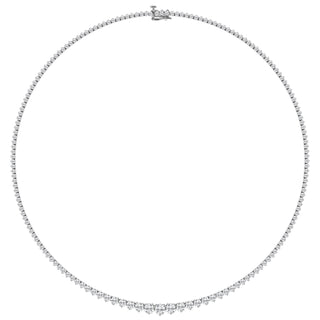 Riviera Tennis Necklace with Graduated Round Stones