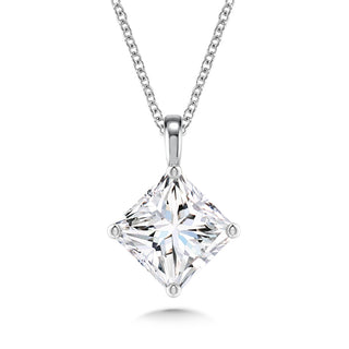 1.50ct Princess Cut Lab Grown Pendant