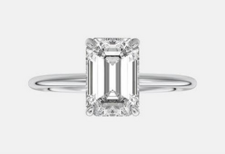 2.00ct Emerald Cut 14k White Gold Solitaire