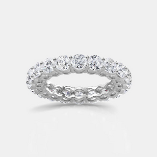 14k White Gold 3.00ctw Round Brilliant Eternity Band
