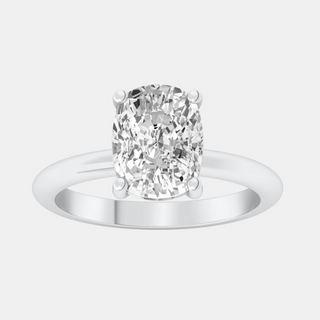 14k White Gold Solitaire Engagement Ring