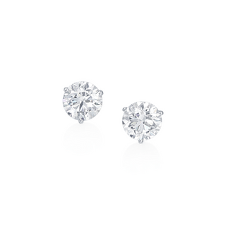 With Love Lab Grown Diamond Studs in 18k White Gold