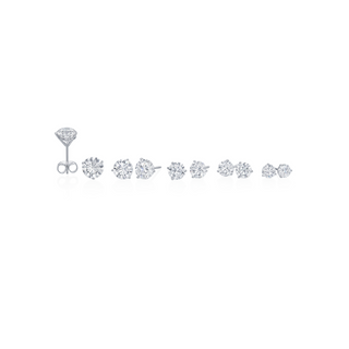 With Love Lab Grown Diamond Studs in 18k White Gold