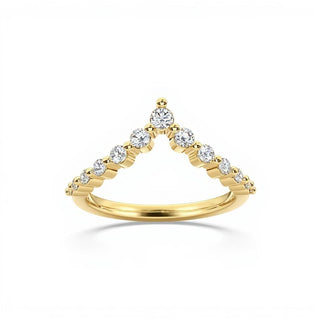 Chevron Style Shared Prong Band
